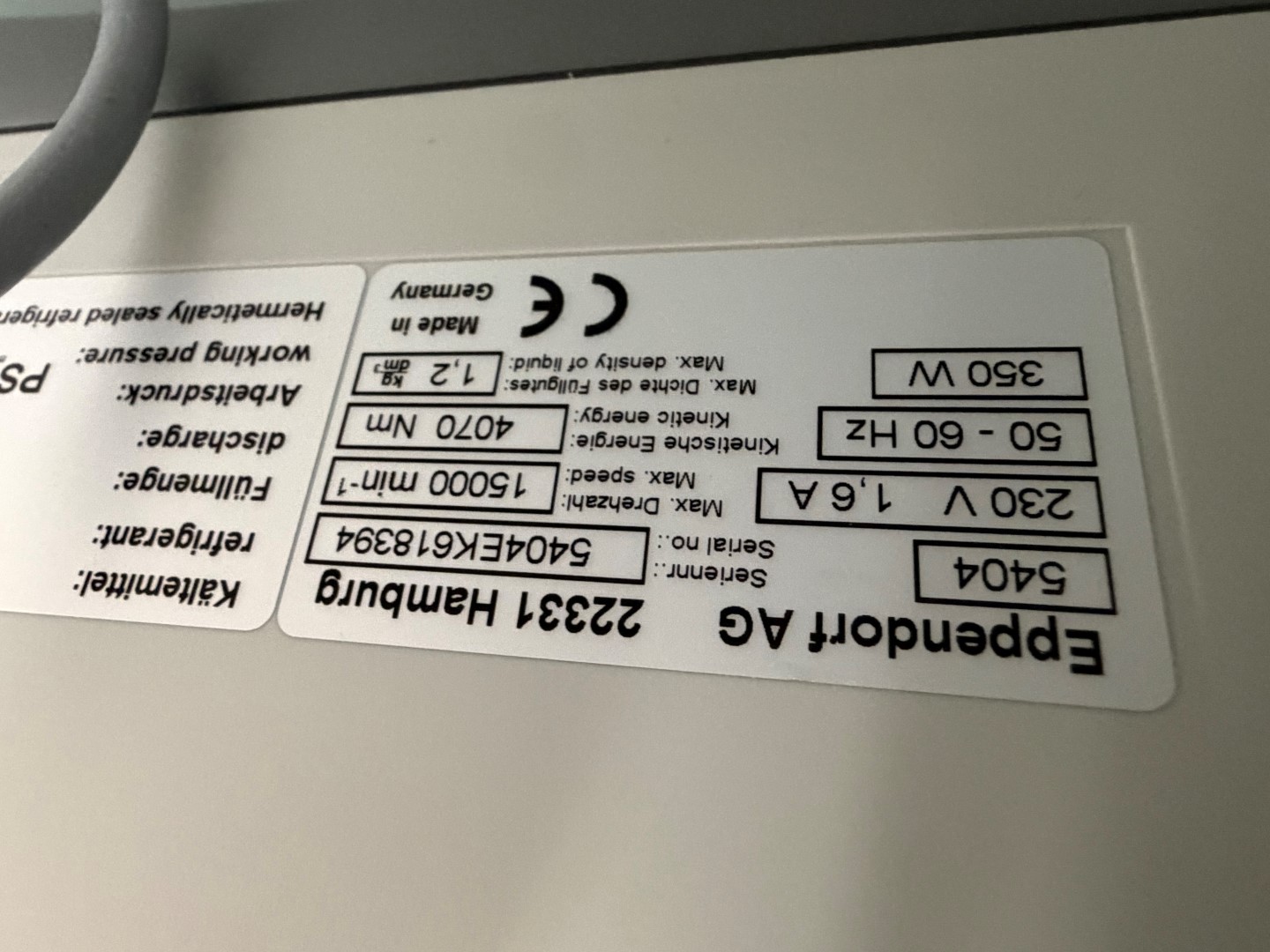 EPPENDORF CENTRIFUGE 5424 R - Benchtop refrigerated high-speed microcentrifuge